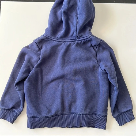 Boys zip up hoodie sweater jacket Size 4t. Cozy lining. - Picture 5 of 5